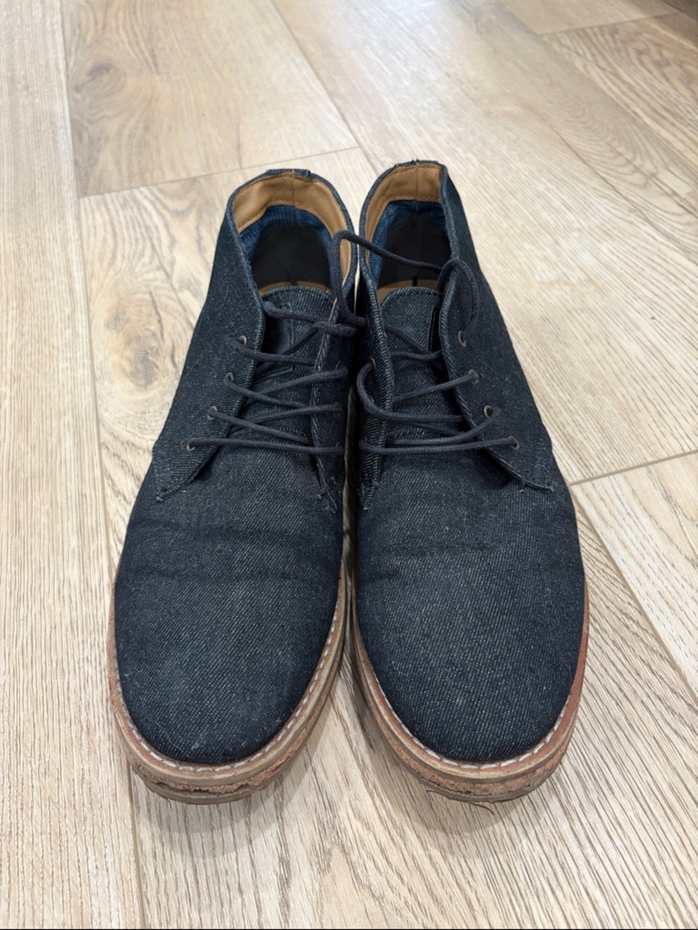 Men's Seven91 Black Canvas Chukka Boots size 9 used